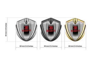 Bugatti Auto Logo Abzeichen Renn Look Glänzender Finish